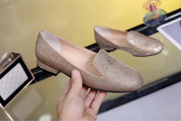 CHANEL Shallow mouth flat shoes Women--038